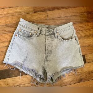 Levi’s Premium Gray Wash Denim Shorts